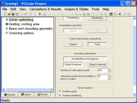 Parameters in this item optimize the type of solvers